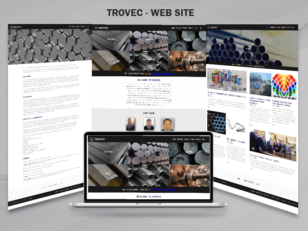 Trovec website design